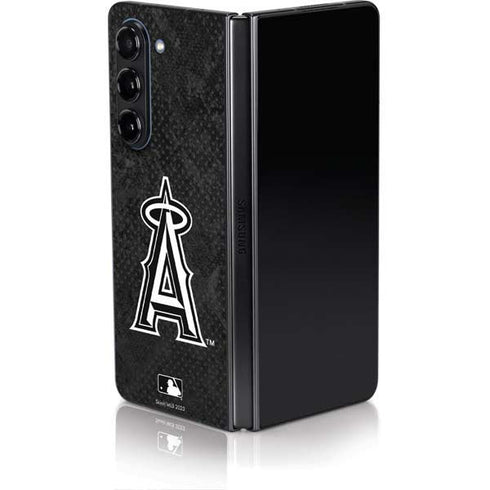 MLB Los Angeles Angels Dark Wash Galaxy Z Fold5 5G Skin